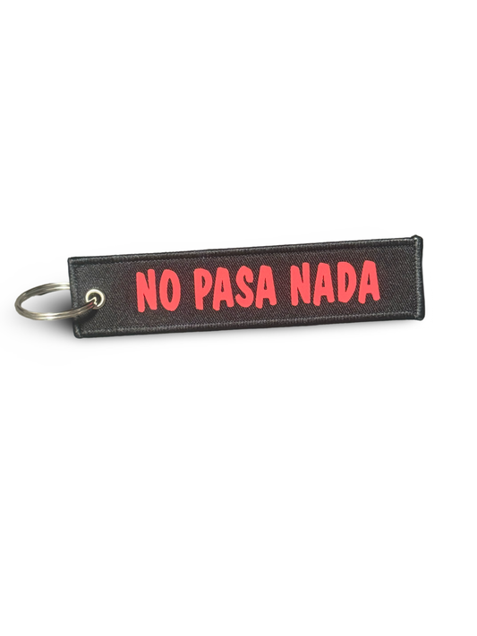 No pasa nada keychain lanyard