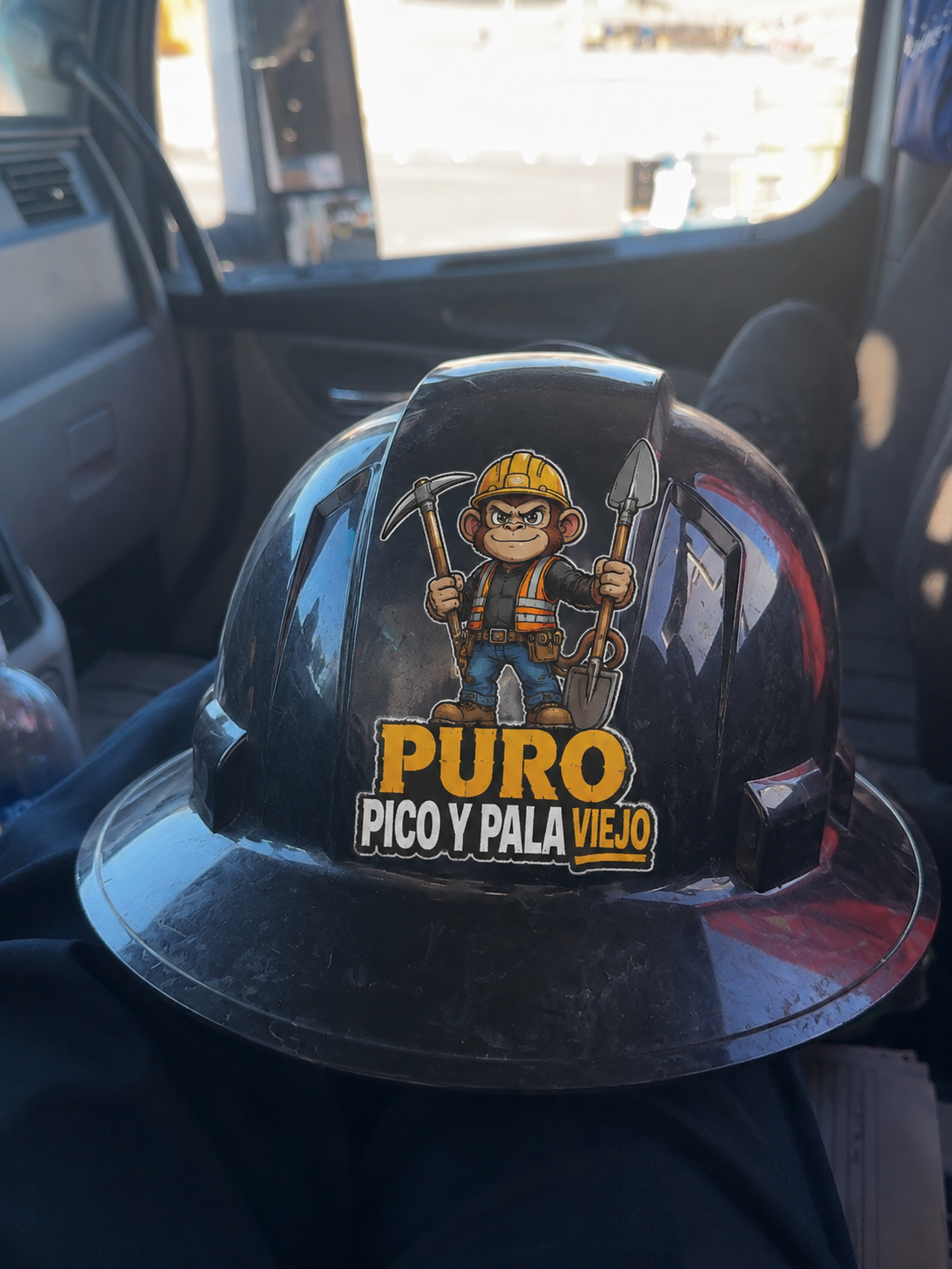Sticker puro pico y pala viejo