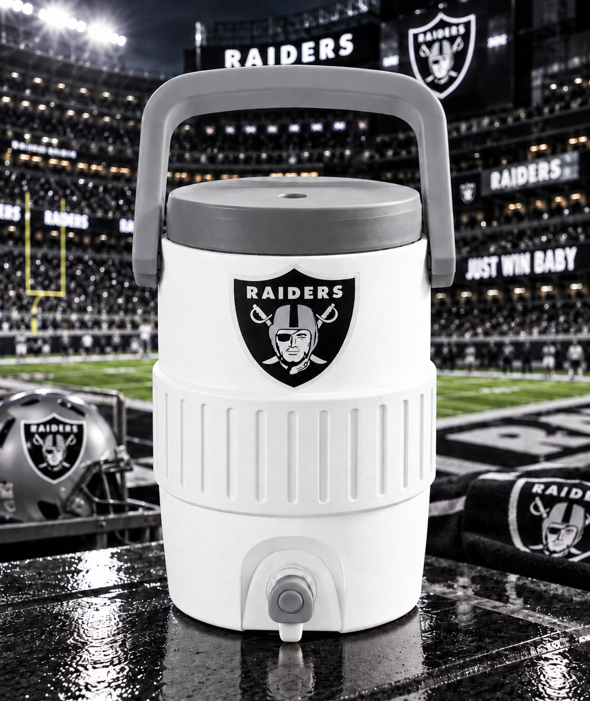 Raiders can koozie